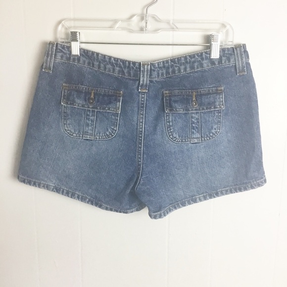 Y2K L.E.I Jean Shorts Junior Size 13 Womens Size 10 - Picture 2 of 5